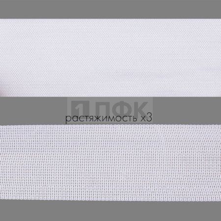 Резинка вязаная 50мм 21,78 гр/м цв белый (уп 50м/250м) РБ Резинка вязаная 50мм 21,78 гр/м цв белый (уп 50м/250м) РБ