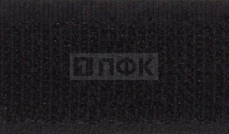 Лента контактная пришивная (липучка/велькро) 40мм цв 090 черный (рул 25м/кор 300м)