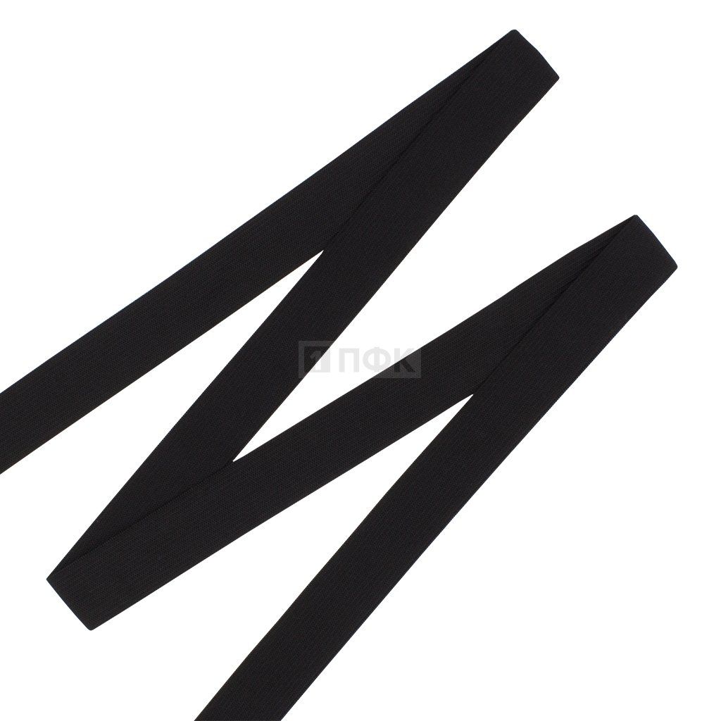 Резинка вязаная 25мм 11,98 гр/м цв черный (уп 50м/400м) РБ — ПФКР Резинка вязаная 25мм 11,98 гр/м цв черный (уп 50м/400м) РБ
