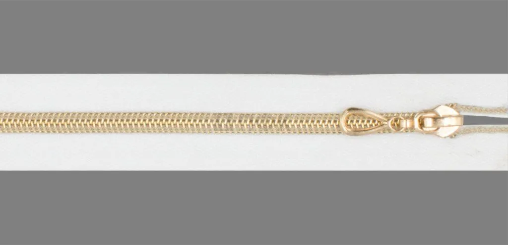 Молния спиральная (витая) тип 7 70см разъем цв 101 зв Rus Gold (уп 100шт)