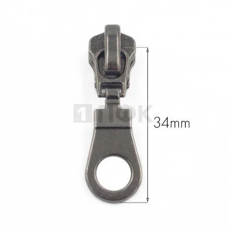 Бегунок металл тип 5 автомат цв никель темн (уп 2000шт/10000шт)